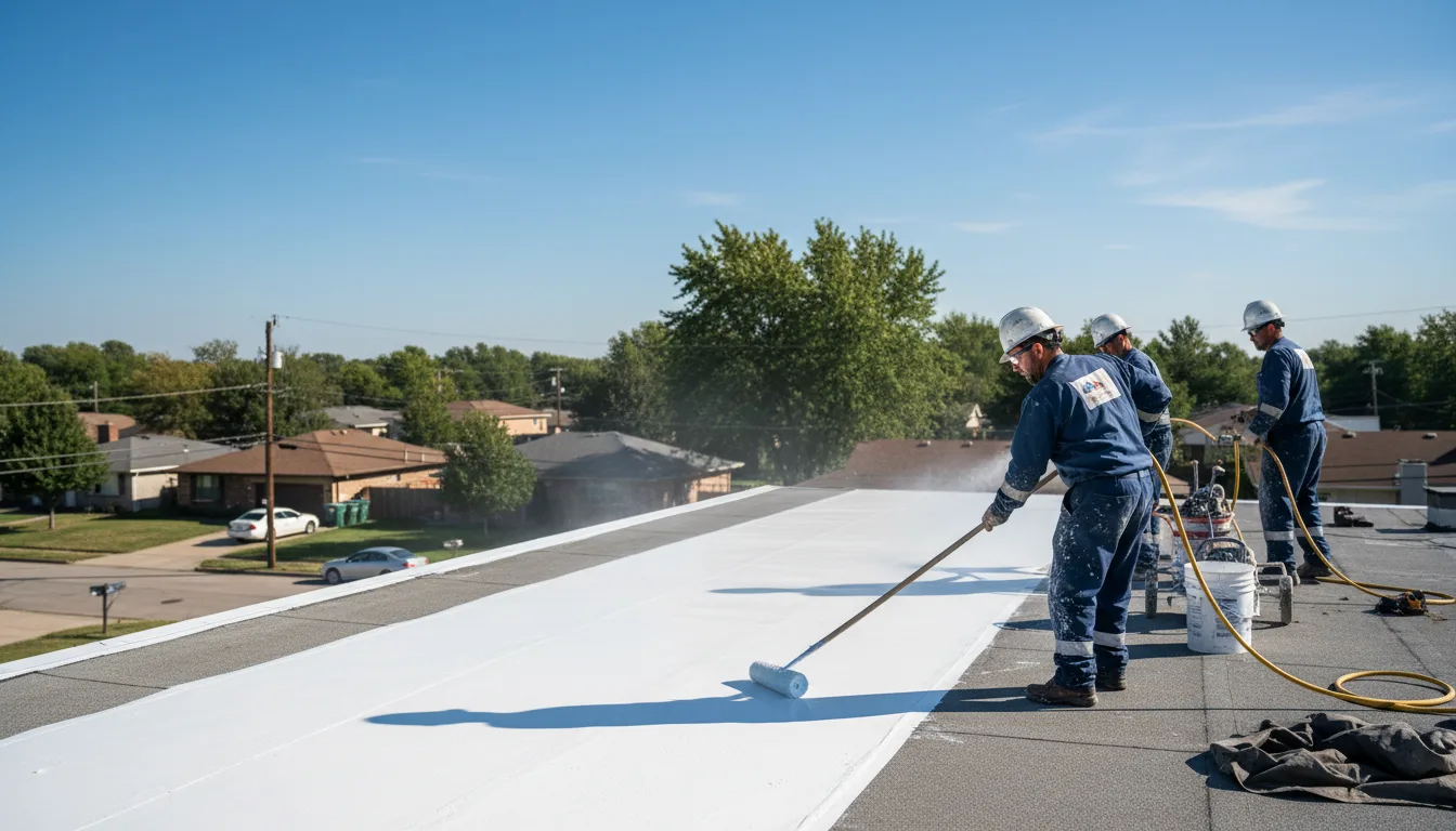 Commercial roof coating in West Sayville, NY near me